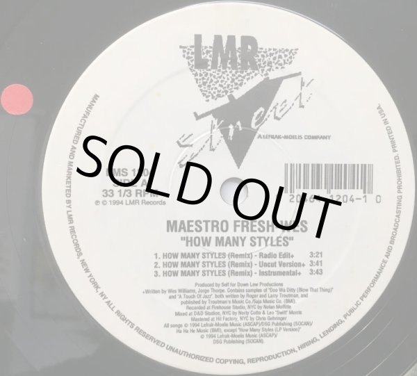 画像2: MAESTRO FRESH-WES / HOW MANY STYLES (2)