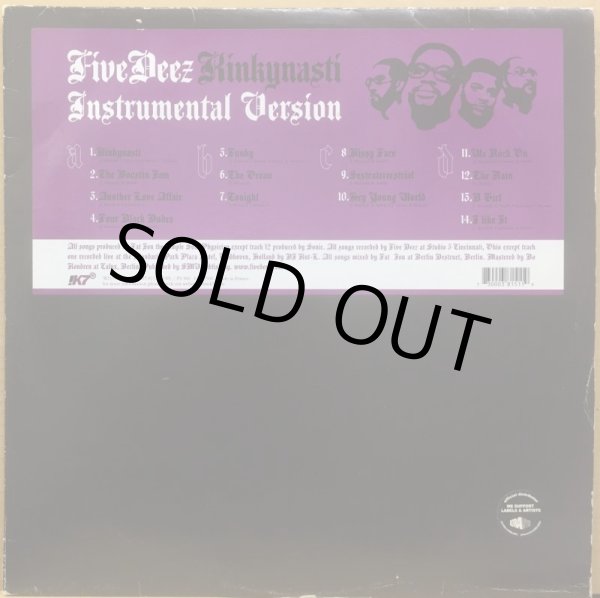 画像1: FIVE DEEZ / KINKYNASTI (INSTRUMENTAL VERSION) (1)