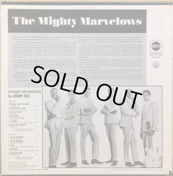 画像2: MIGHTY MARVELOWS, THE / THE MIGHTY MARVELOWS (2)