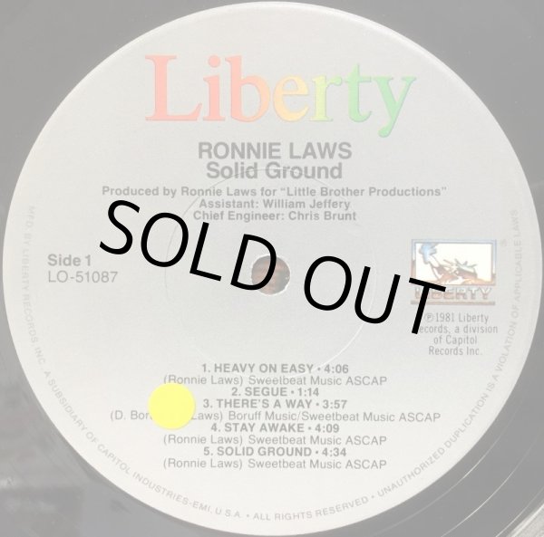 画像2: RONNIE LAWS / SOLID GROUND (2)