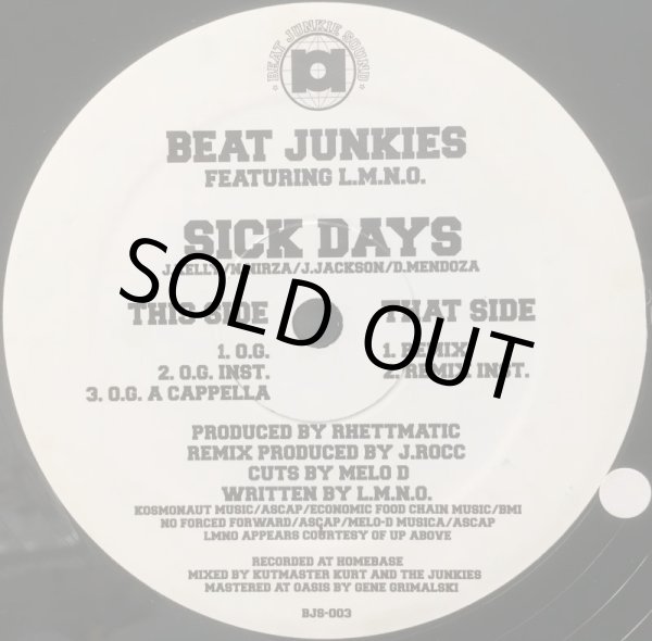 画像2: BEAT JUNKIES / SICK DAYS (2)