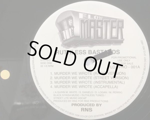 画像2: RUTHLESS BASTARDS / MURDER WE WROTE (2)