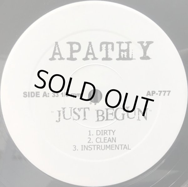 画像1: APATHY / JUST BEGUN (1)