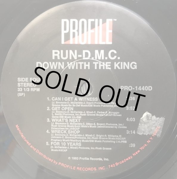 画像2: RUN DMC / DOWN WITH THE KING (US LP) (2)