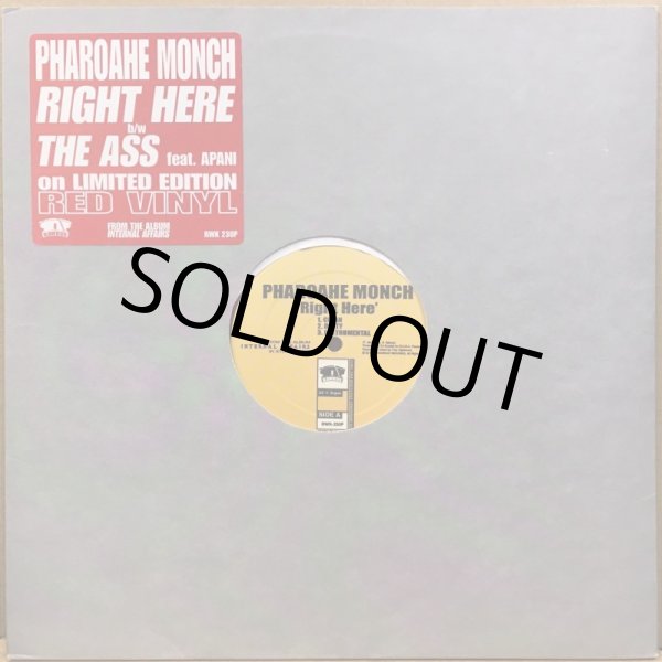 画像1: PHAROAHE MONCH / RIGHT HERE (RED COLOR PROMO) (1)