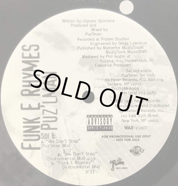 画像3: PUZ' LMAN / FUNK E RHYMES (3)