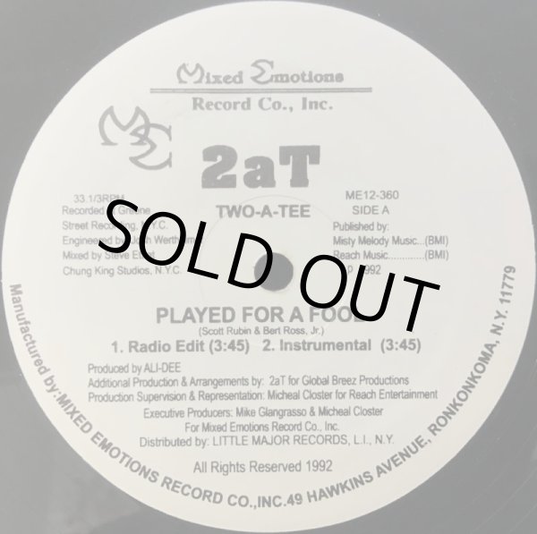 画像1: 2aT (TWO-A-TEE) / PLAYED FOR A FOOL (RE) (1)