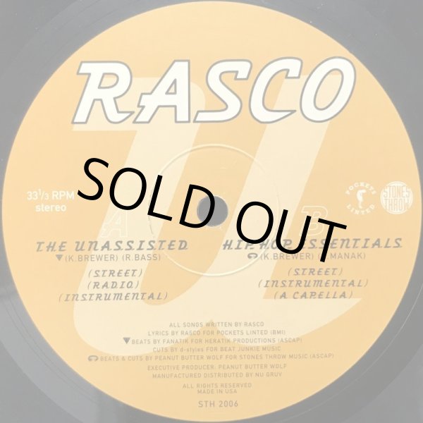 画像1: RASCO / THE UNA.S.S.I.S.T.E.D. (2nd PRESS) (1)