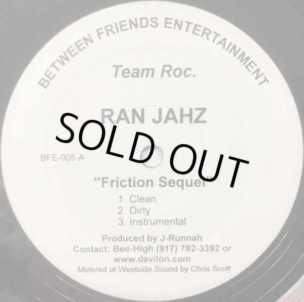 画像1: RAN JAHZ / FRICTION SEQUEL (1)