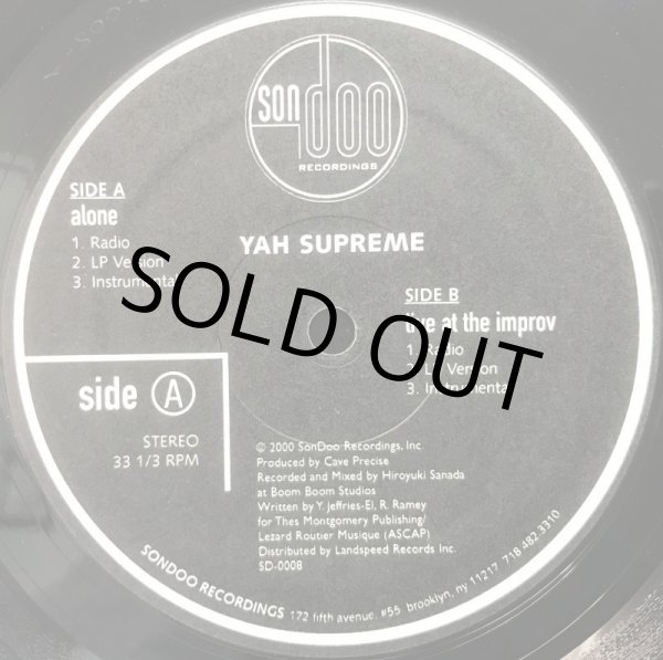 画像1: YAH SUPREME / ALONE (1)