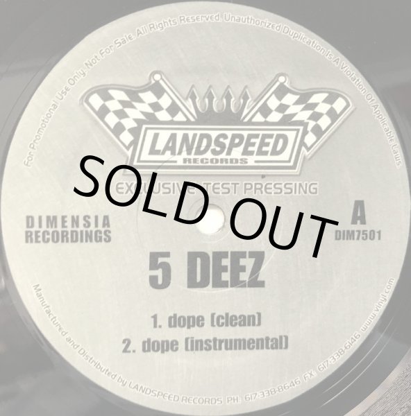 画像1: 5 DEEZ (FIVE DEEZ) / DOPE (PROMO) (1)