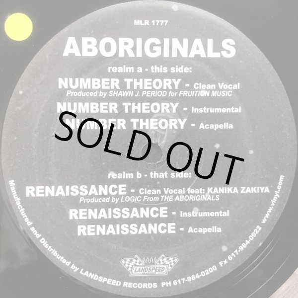 画像2: ABORIGINALS / NUMBER THEORY (2)