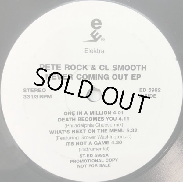 画像1: PETE ROCK & CL SMOOTH / NEVER COMING OUT EP (1)