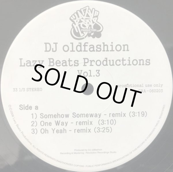 画像1: DJ OLDFASHION / LAZY BEATS PRODUCTIONS VOL.3 (1)