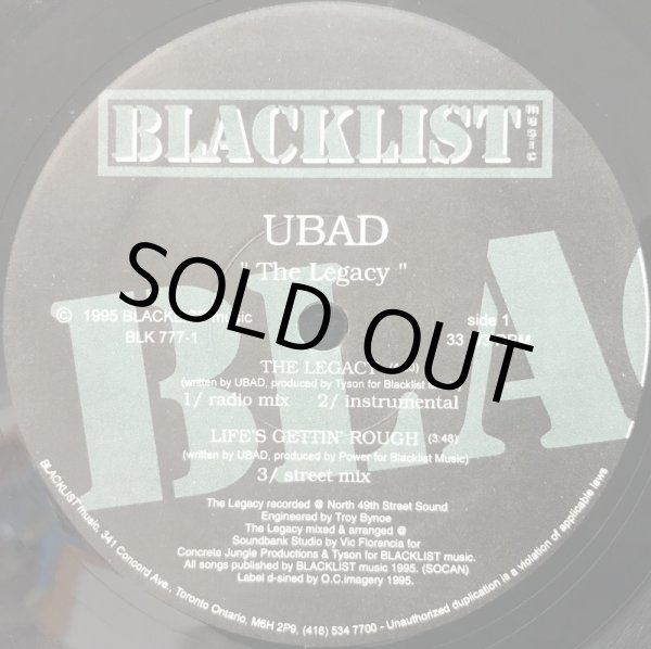 画像1: UBAD / THE LEGACY (1)