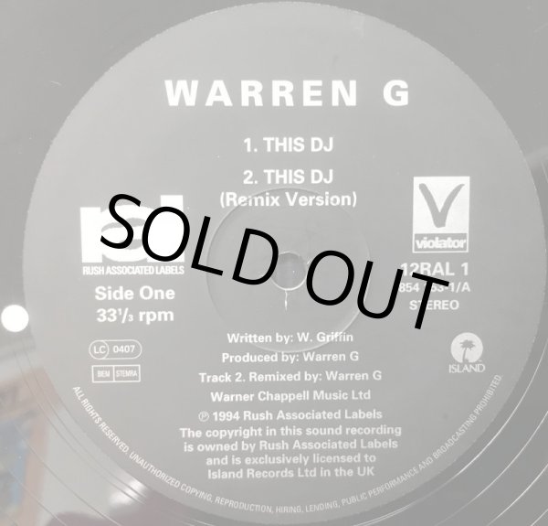 画像2: WARREN G / THIS DJ (UK) (2)