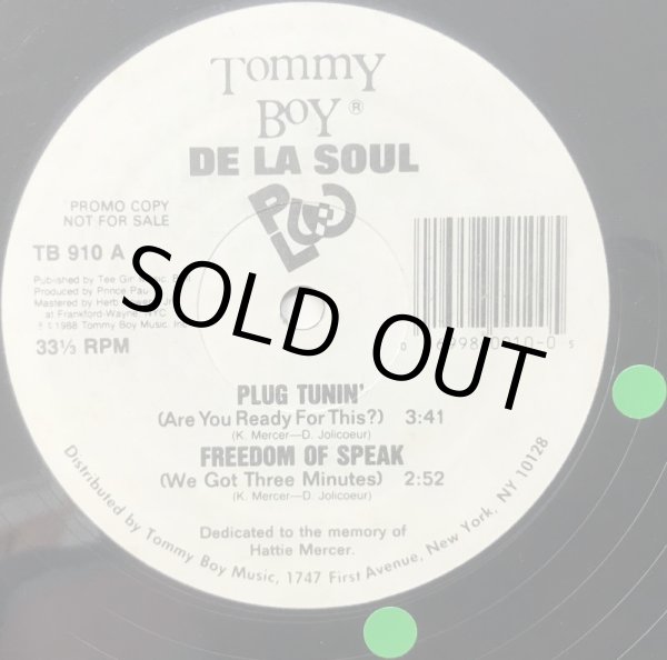 画像2: DE LA SOUL / PLUG TUNIN' (PROMO) (2)