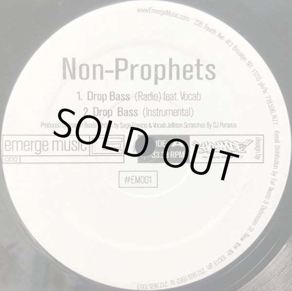 画像1: NON-PROPHETS / DROP BASS (1)