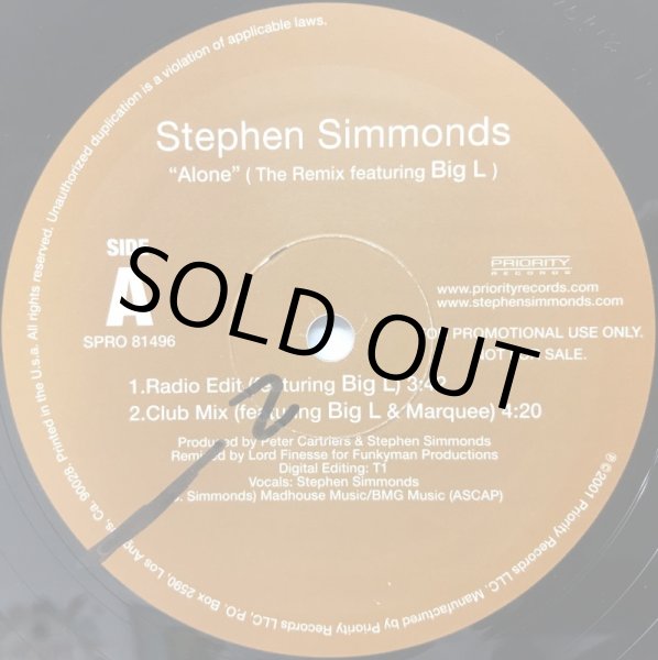 画像2: STEPHEN SIMMONDS / ALONE REMIX (2)