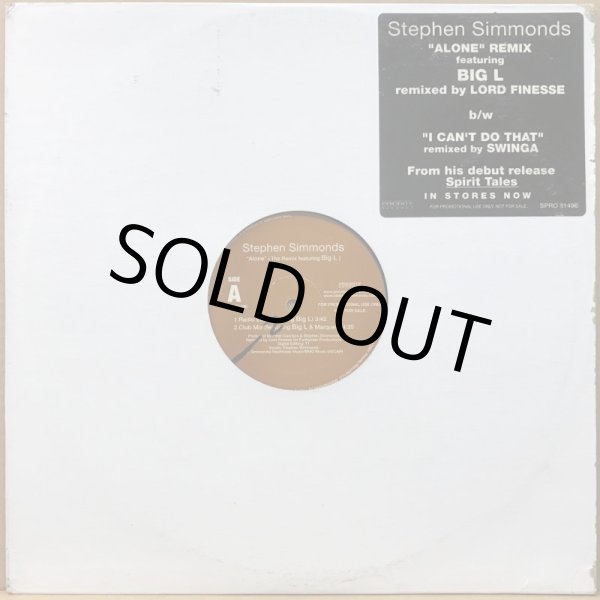 画像1: STEPHEN SIMMONDS / ALONE REMIX (1)