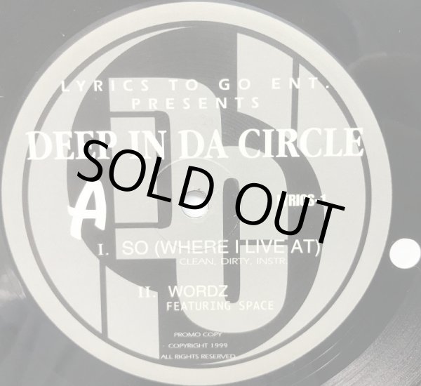 画像2: DEEP IN DA CIRCLE / SO (WHERE I LIVE AT) (2)