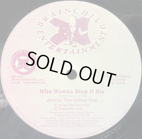 画像1: JEMINI THE GIFTED ONE / WHO WANNA STEP II DIS (1)