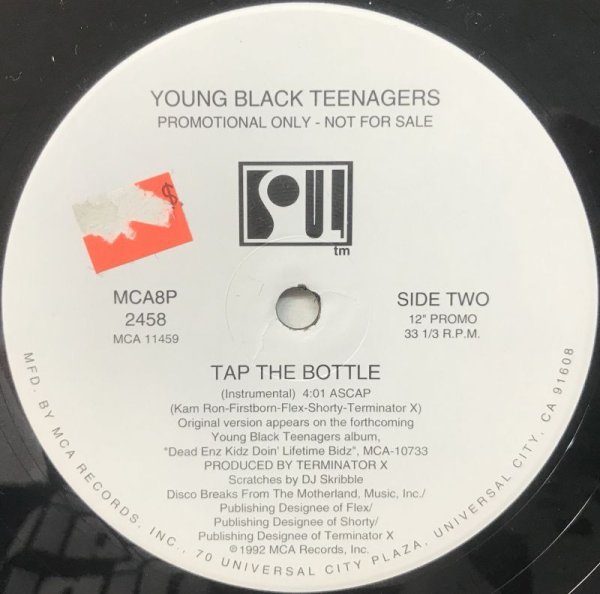 画像2: YOUNG BLACK TEENAGERS / TAP THE BOTTLE (PROMO) (2)