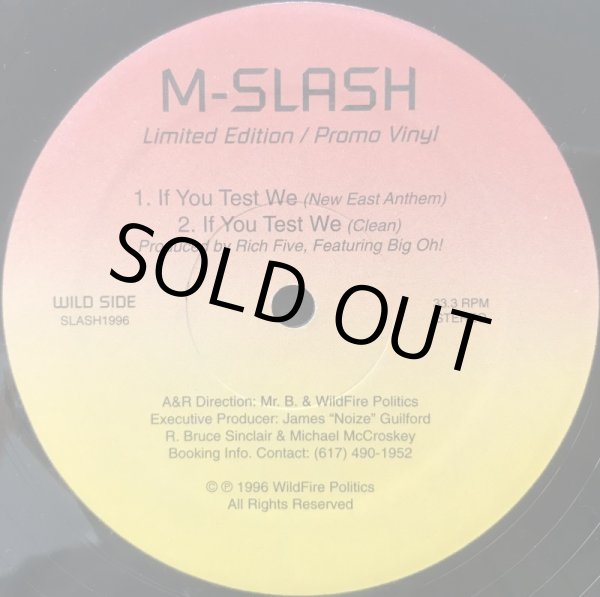画像1: M-SLASH / IF YOU TEST WE (1)