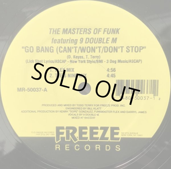 画像1: MASTERS OF FUNK, THE / GO BANG (CAN'T / WON'T / DON'T STOP) (1)