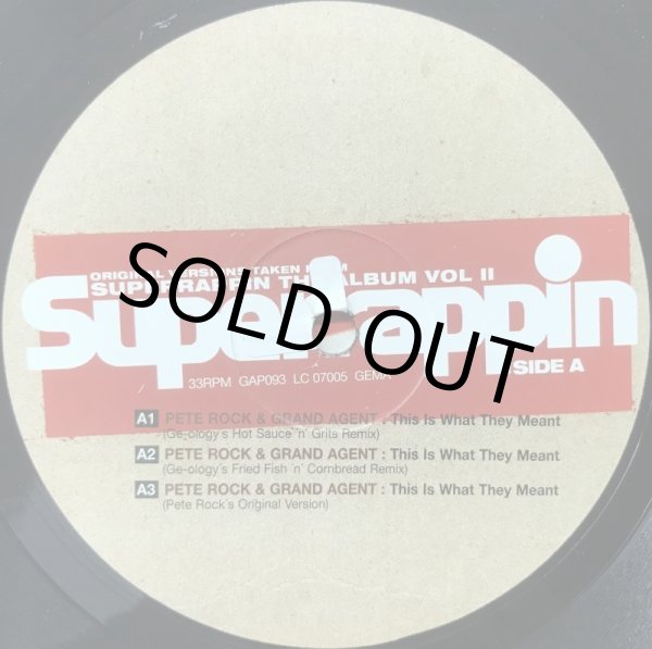 画像2: PETE ROCK & GRAND AGENT / THIS IS WHAT THEY MEANT (2)