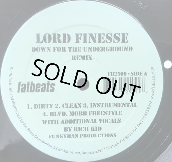 画像2: LORD FINESSE / DOWN FOR THE UNDERGROUND REMIX (2)