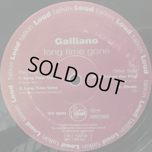 画像1: GALLIANO / LONG TIME GONE (1)