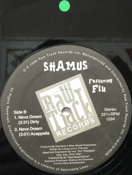 画像2: SHAMUS / NEVA DREAM (2)