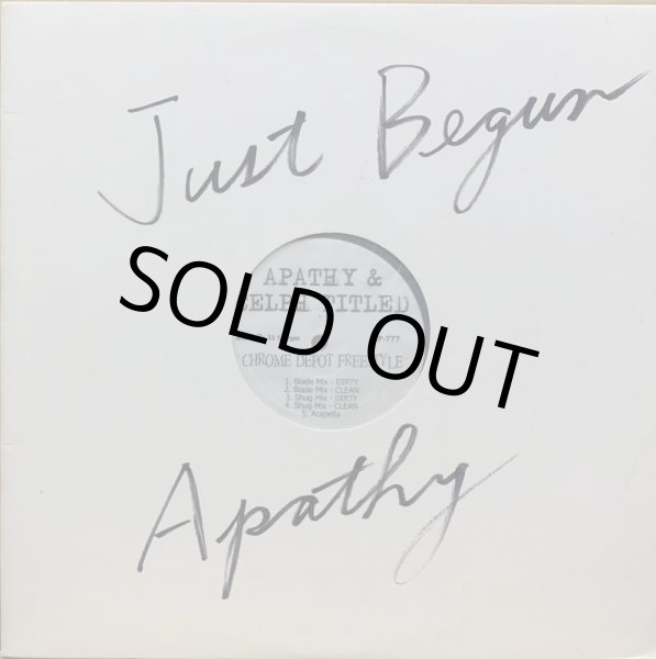 画像2: APATHY / JUST BEGUN (2)