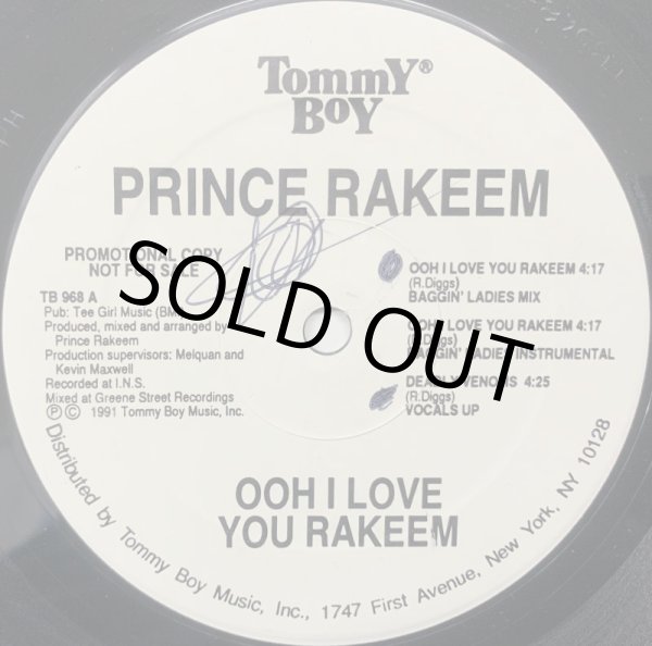 画像2: PRINCE RAKEEM / OOH I LOVE YOU RAKEEM (PROMO) (2)