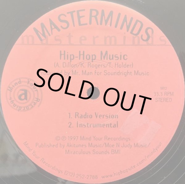 画像1: MASTERMINDS / HIP-HOP MUSIC (1)