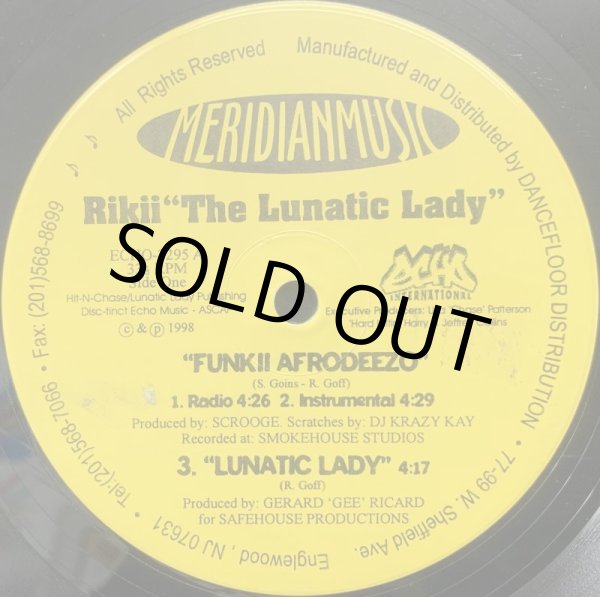 画像2: RIKII THE LUNATIC LADY / FUNKII AFRODEEZO (VG) (2)