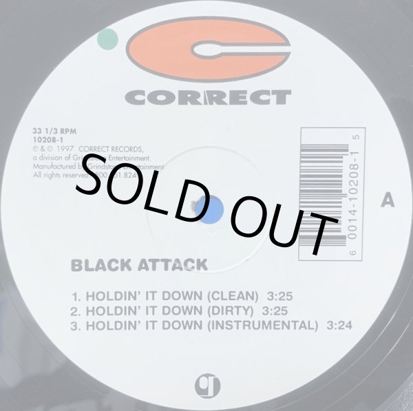 画像2: BLACK ATTACK / HOLDIN' IT DOWN (2)