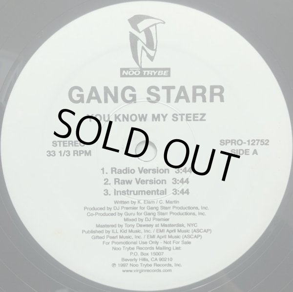 画像1: GANG STARR / YOU KNOW MY STEEZ (PROMO) (1)