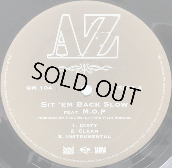画像1: AZ / SIT 'EM BACK SLOW (1)