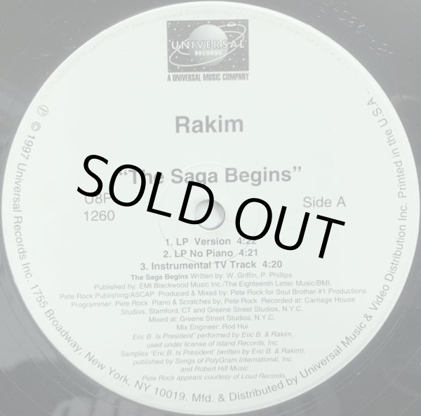 画像1: RAKIM / THE SAGA BEGINS (1)