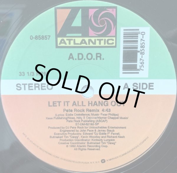 画像1: A.D.O.R. / LET IT ALL HANG OUT (RE) (1)