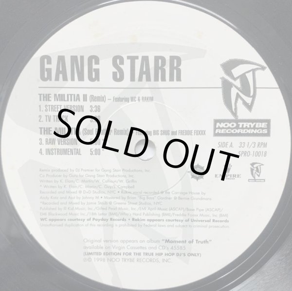 画像1: GANG STARR / THE MILITIA II REMIX (RE) (1)