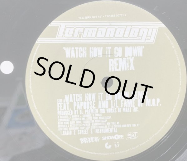 画像2: TERMANOLOGY / WATCH HOW IT GO DOWN REMIX (2)