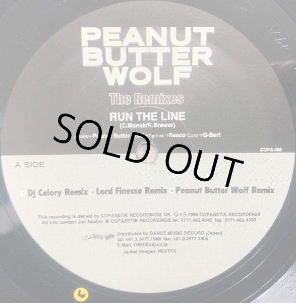画像2: PEANUT BUTTER WOLF / RUN THE LINE -THE REMIXES- (2)