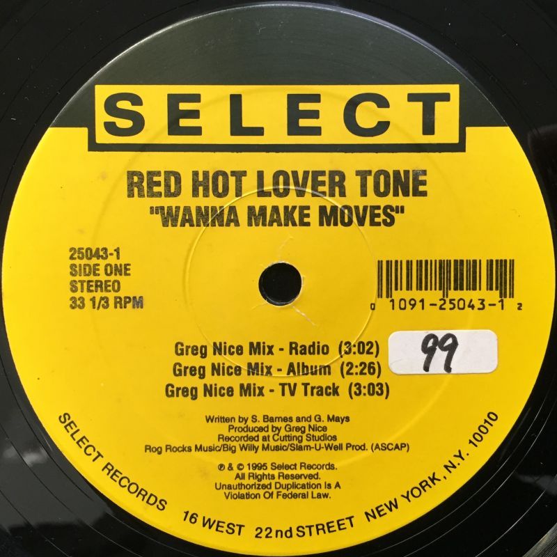 RED HOT LOVER TONE / WANNA MAKE MOVES