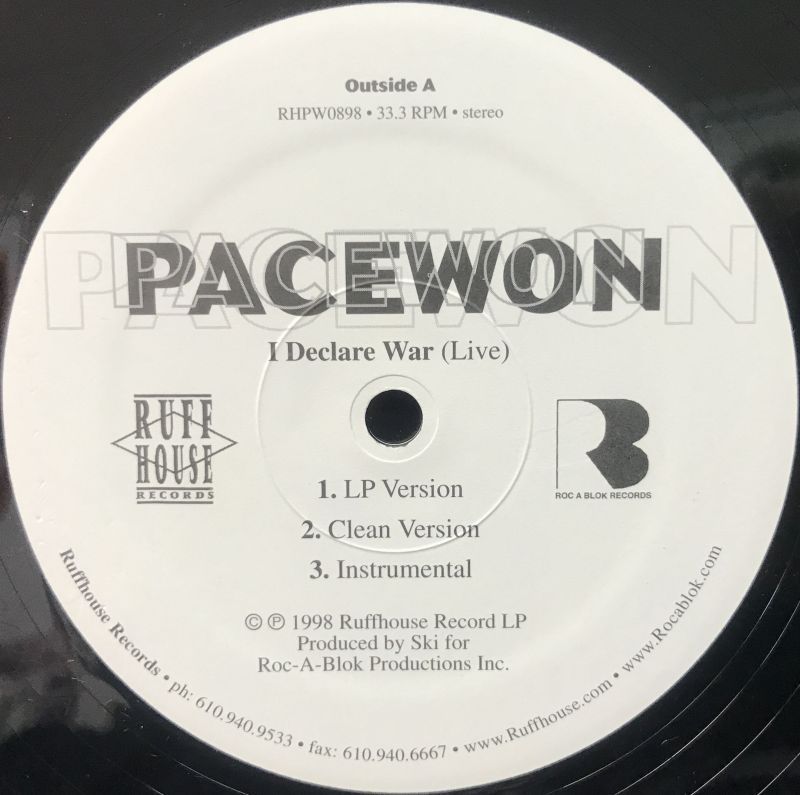 PACE WON / I DECLARE WAR -LIVE-
