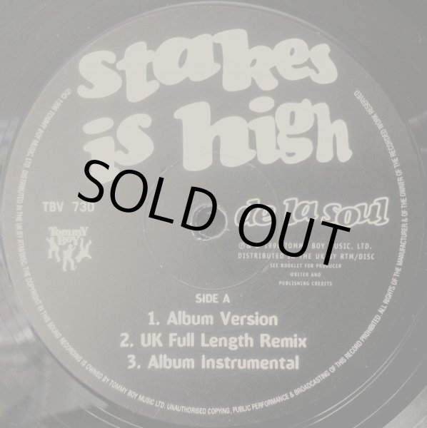 画像1: DE LA SOUL / STAKES IS HIGH (UK) (1)