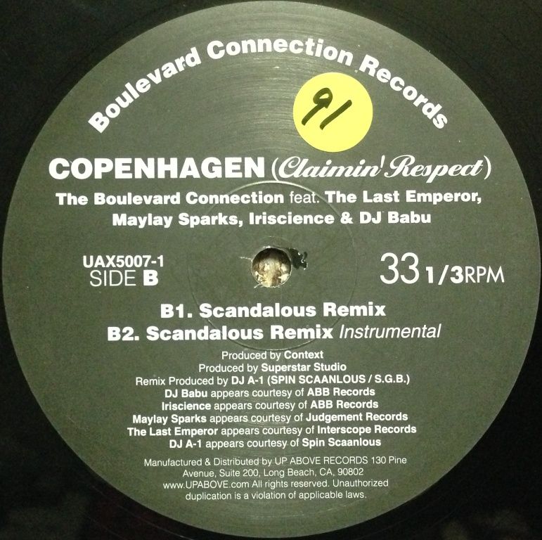 BOULEVARD CONNECTION, THE / COPENHAGEN -CLAIMIN' RESPECT- (RE)